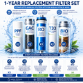 Aqua Vitale A20L 1-year replacement filter set: PPF, GAC, RO, T33, BIO filters