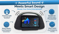 Free touchscreen boombox gift features: 80W immersive audio, 10.1